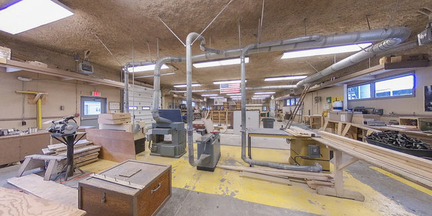 Carpentry pre-apprentice training at Anaconda Job Corps Civilian Conservation Center, Montana. Contextual vocational-training photograph; this is not a Kern training site. Photo: USDA Forest Service, Northern Region / Wikimedia Commons / U.S. federal public domain. Proportionally resized; full framing preserved.