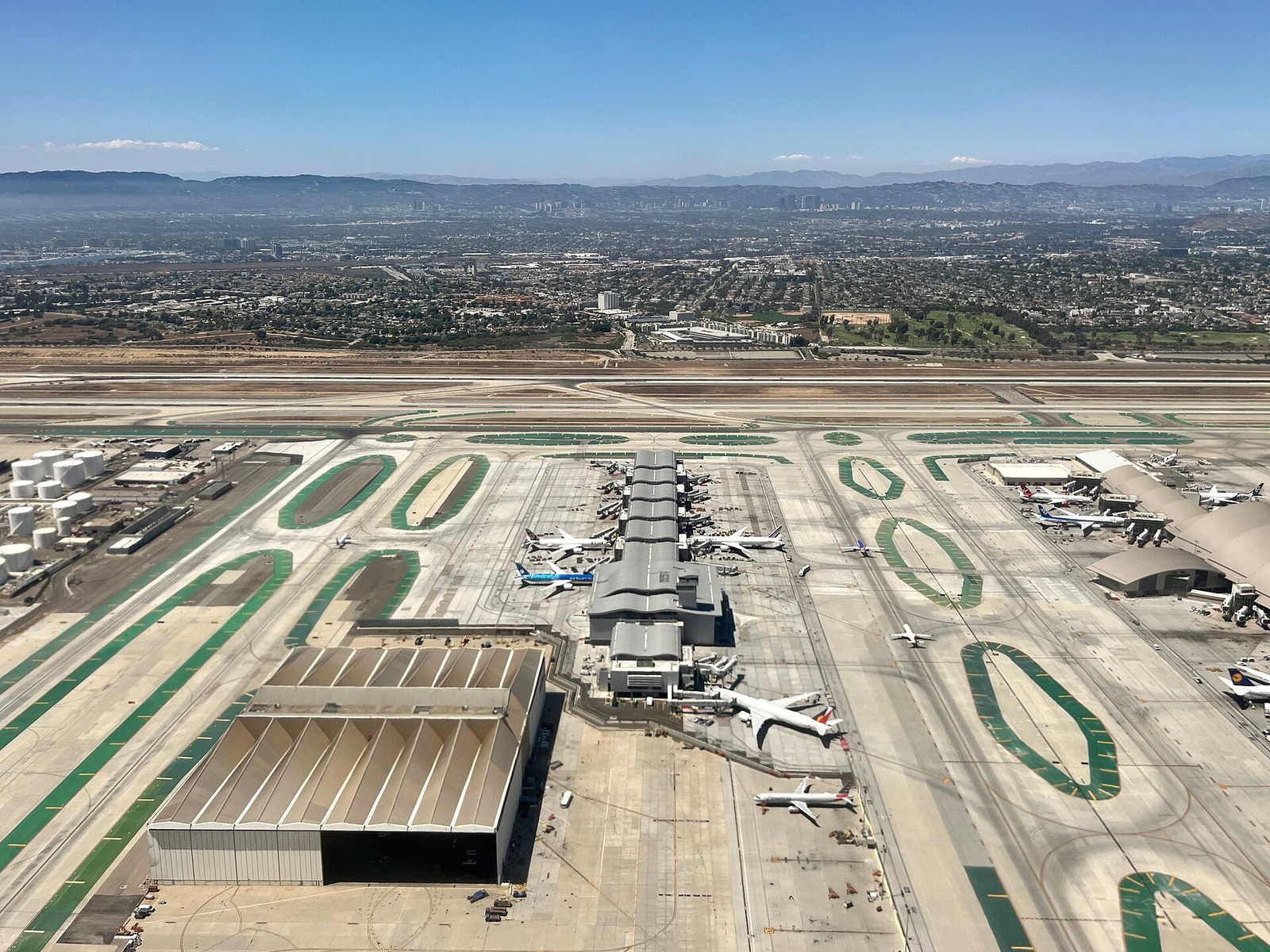 Aerial view of Los Angeles International Airport in July 2022; travel context, not a canceled flight or current disruption.