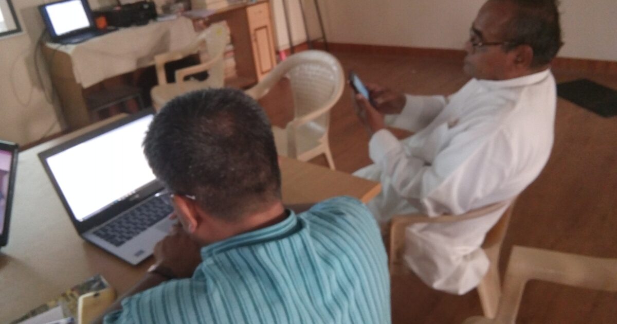 A real smartphone being used for video editing, shown as context for vertical-video production